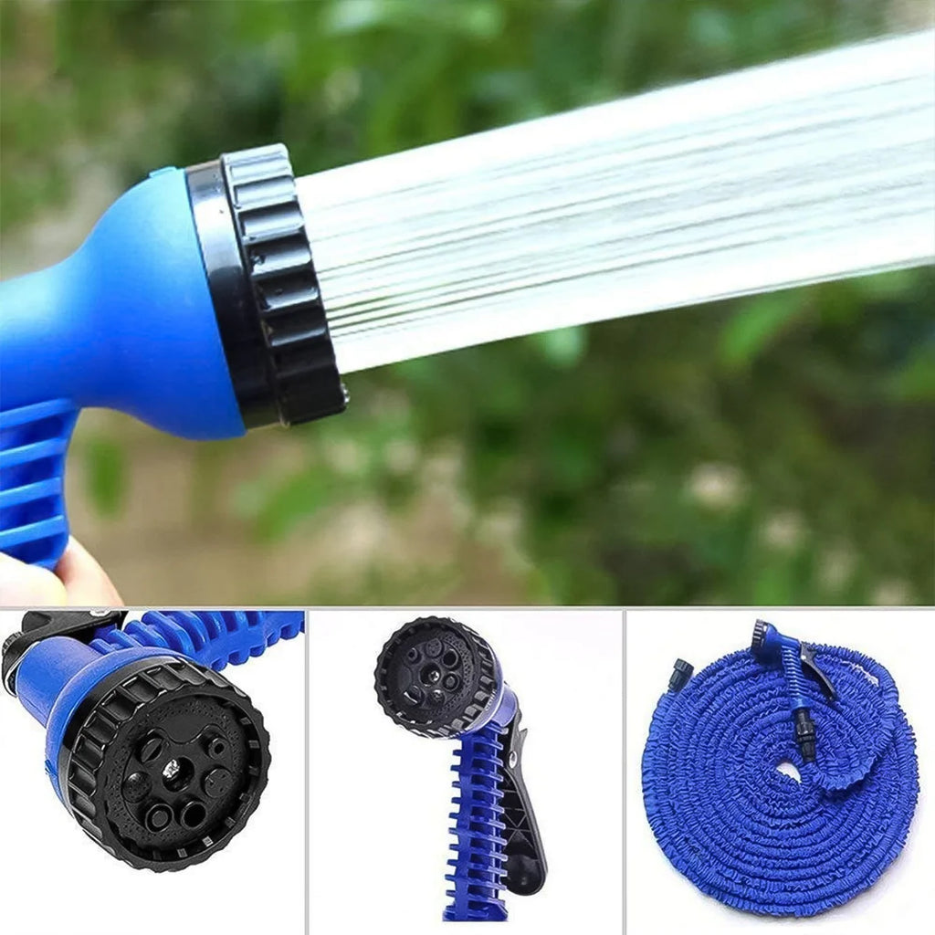Expandable Magic Garden Hose with Spray Gun, Approx. 4 Meter Pipe (1 Set / Mix Color)