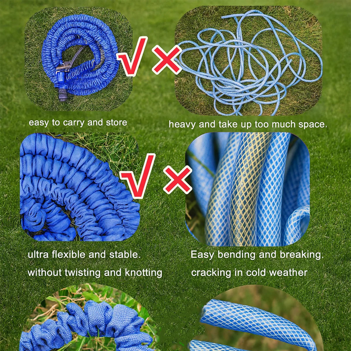 Expandable Magic Garden Hose with Spray Gun, Approx. 4 Meter Pipe (1 Set / Mix Color)