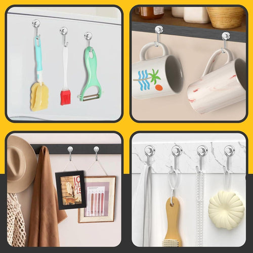 360 Rotation Heavy Duty Magnetic Hooks (Pack of 2)