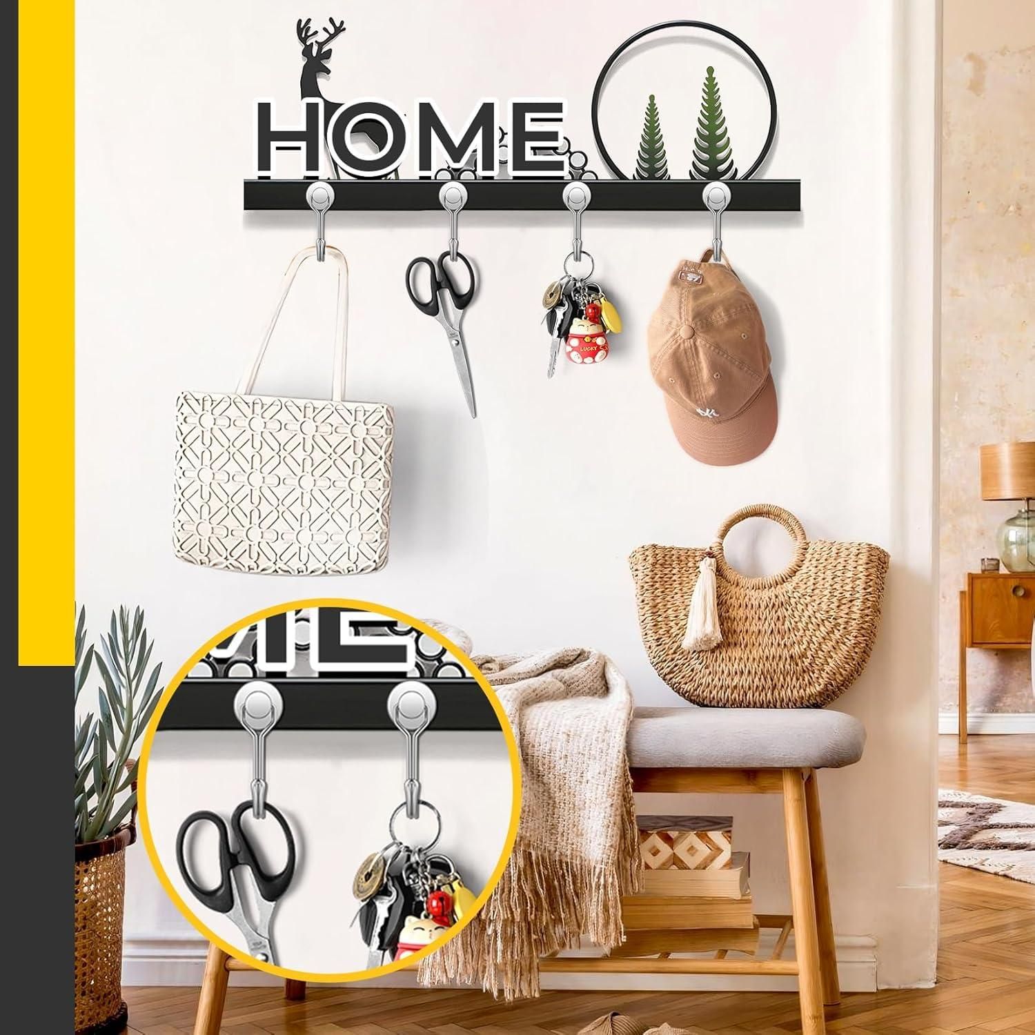 360 Rotation Heavy Duty Magnetic Hooks (Pack of 2)