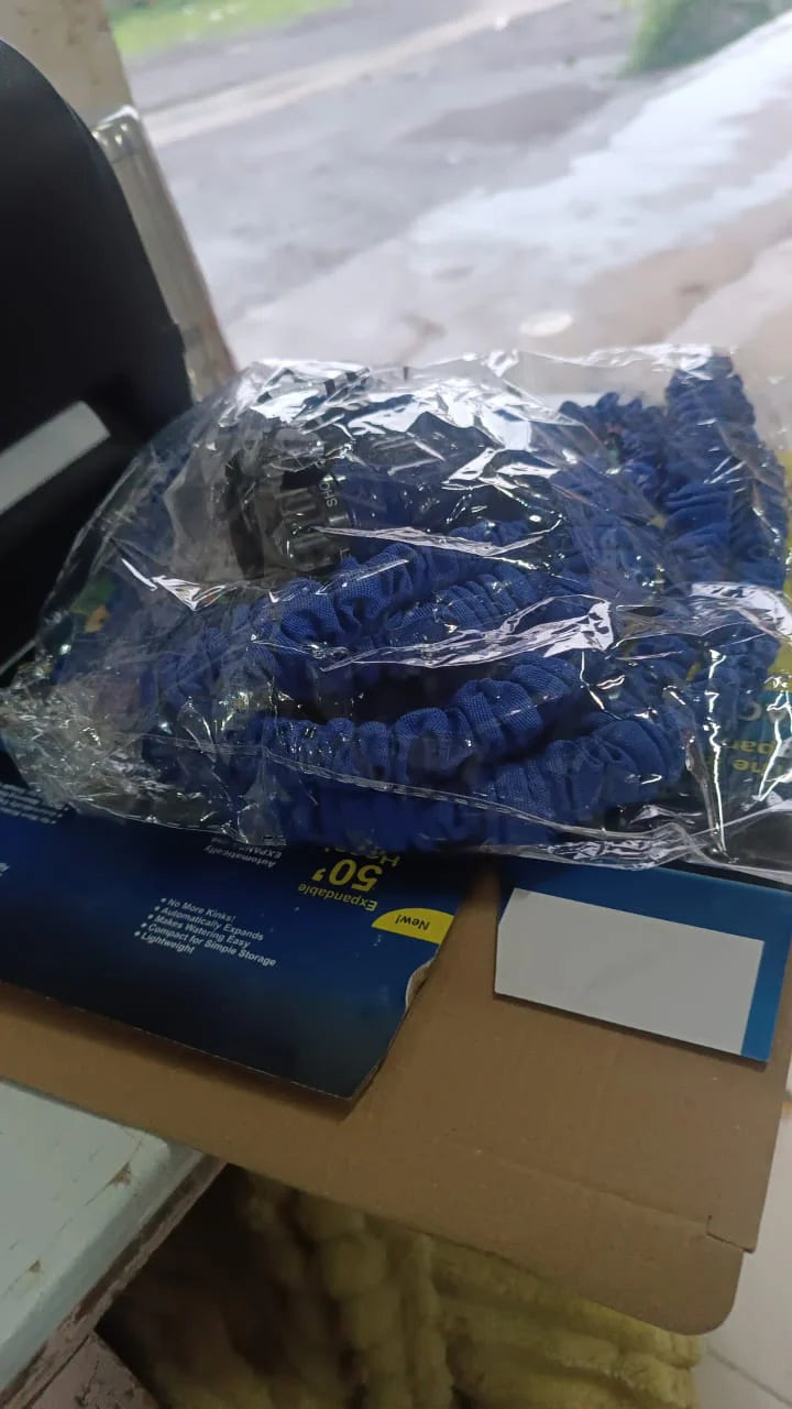 Expandable Magic Garden Hose with Spray Gun, Approx. 4 Meter Pipe (1 Set / Mix Color)