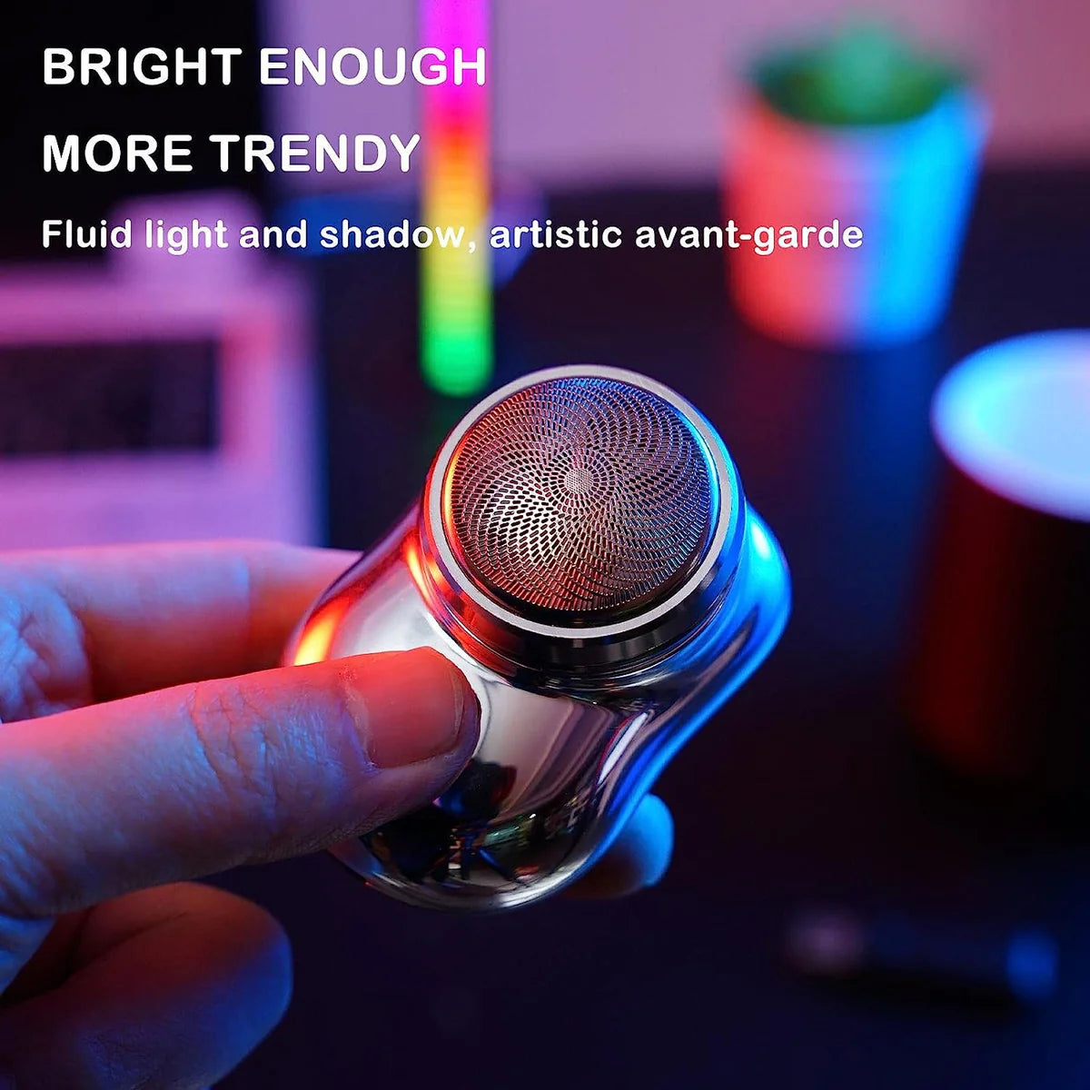 Mini Electric Shaver Portable Pocket Fashion Rechargeable Wireless Beard Hair Razor For Men And Women Home Travel Gift